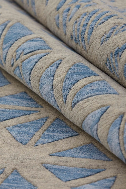 Ковер Индийский Целлиум 2014Grey/Lt-Blue 246x305 см