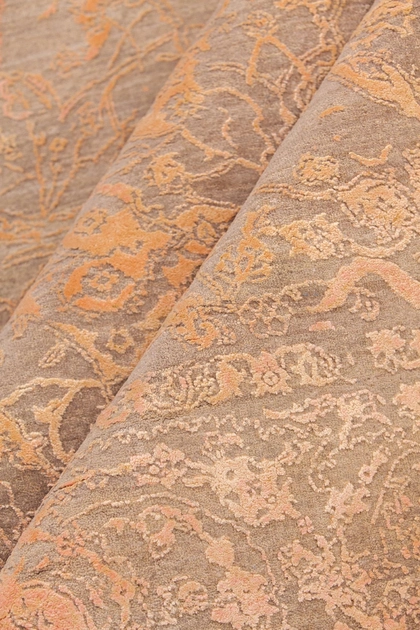 Ковер Индийский Tulsi DE-13067-Charcoal/Pink 277x365 см