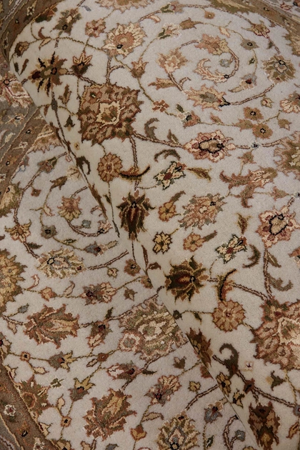 Ковер Индийский Puja Beige Oval 123x182 см